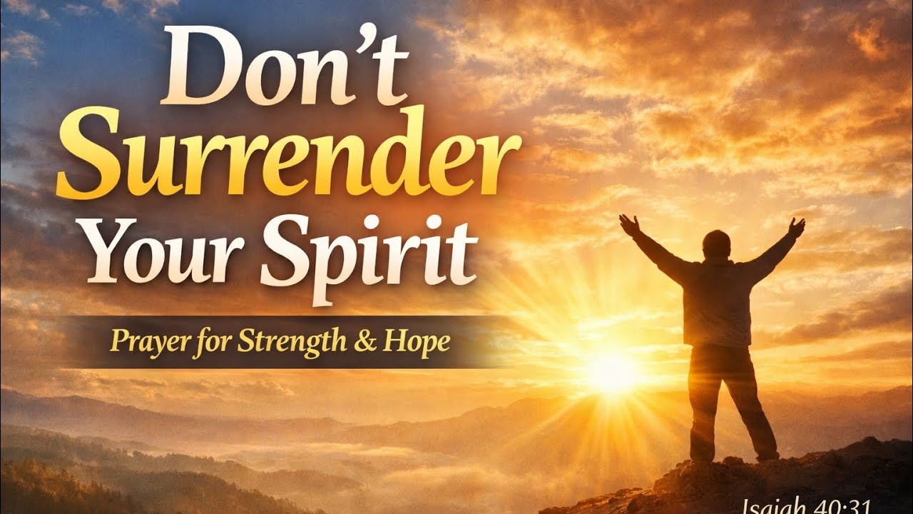 Prayer for Inner Strength: Don’t Surrender Your Spirit Today