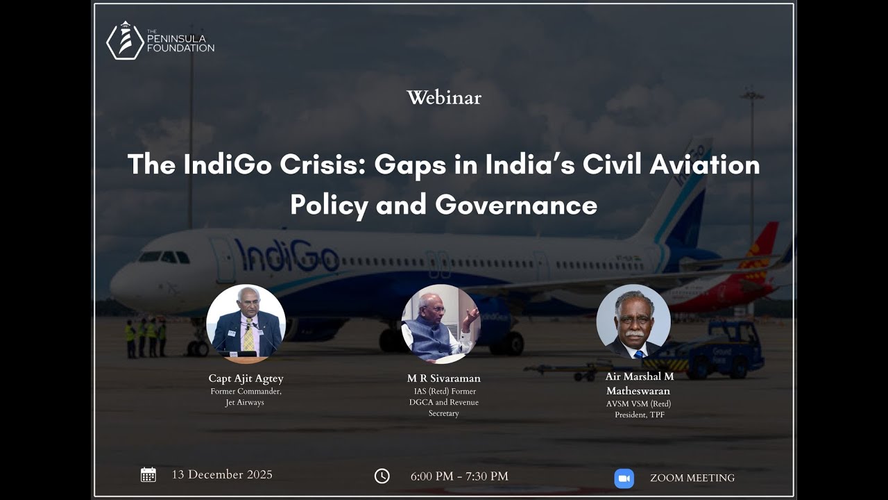 The IndiGo Crisis: Gaps in India's Civil Aviation Policy and Governance | TPF Webinar