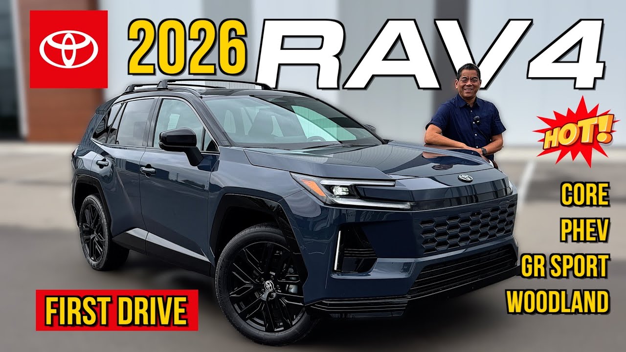 ПЕРВЫЙ ДРАЙВ Toyota RAV4 Hybrid 2026 года | Обновленный дизайн 5-го поколения + подробности о PHE...