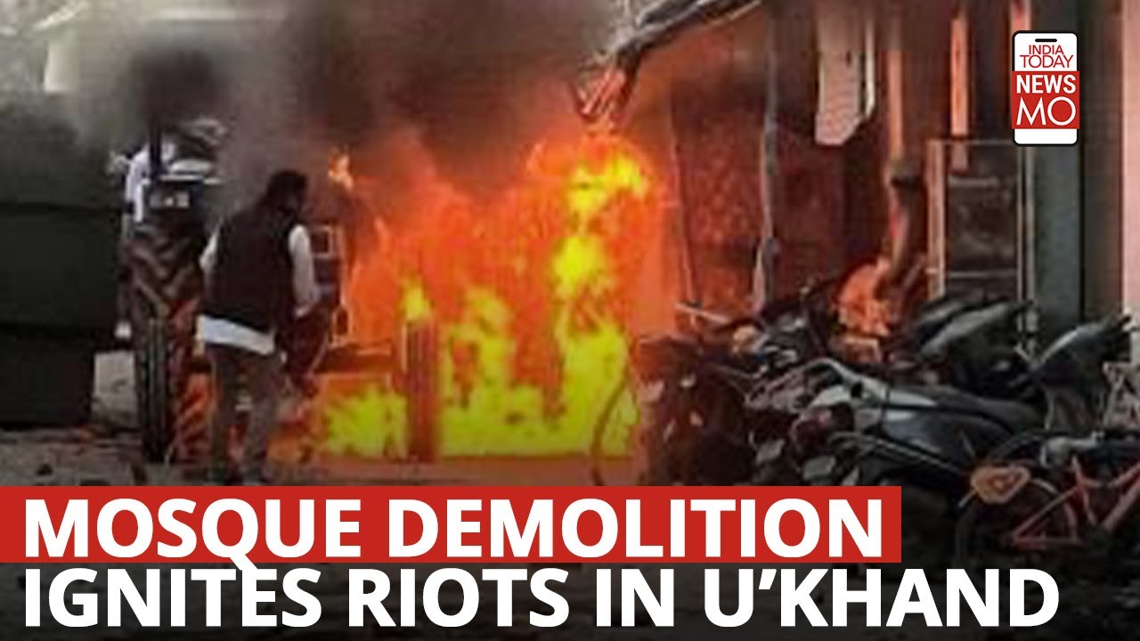 Haldwani Mosque Demolition: U'khand CM Pushkar Dhami Issues Shoot-At-Sight Order, Imposes Curfew