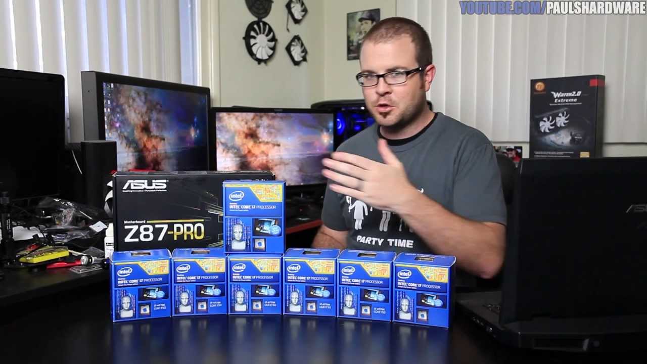 Automatically Overclocking Seven 4770K CPUs with a Z87 PRO