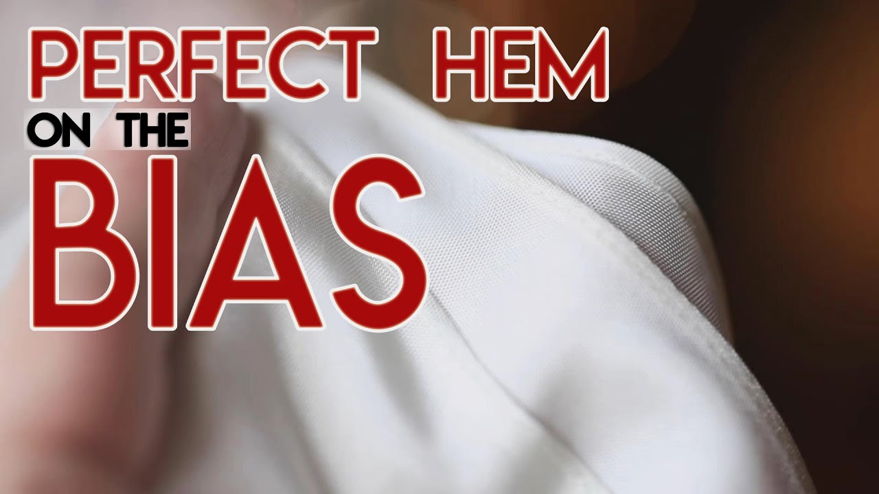 How to hem a WEDDING DRESS * Sew a Bias Rolled Hem * Hem a Prom DRESS, EASY Hem satin Wedding Dress