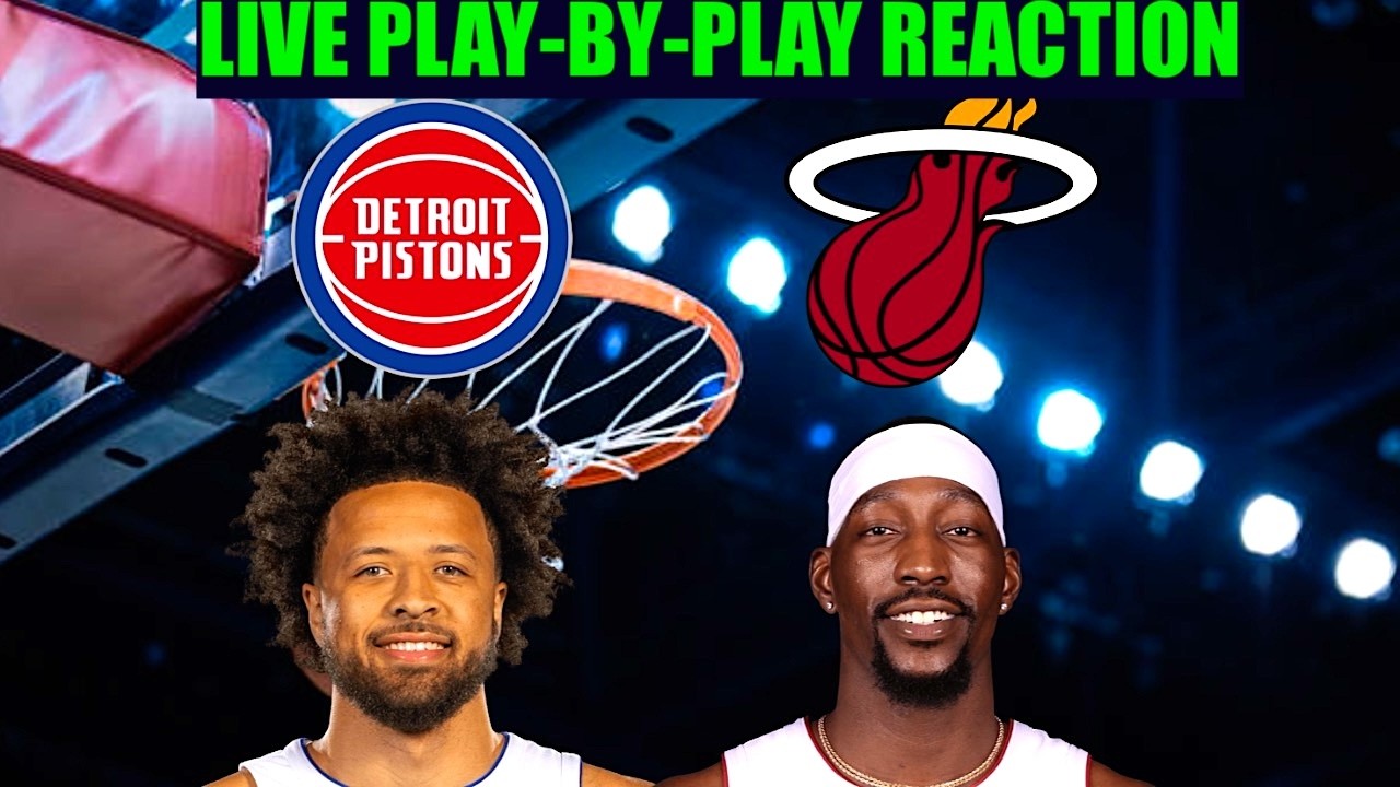 Detroit Pistons vs Miami Heat NBA Play-By-Play Reaction 3/8/26 LIVE