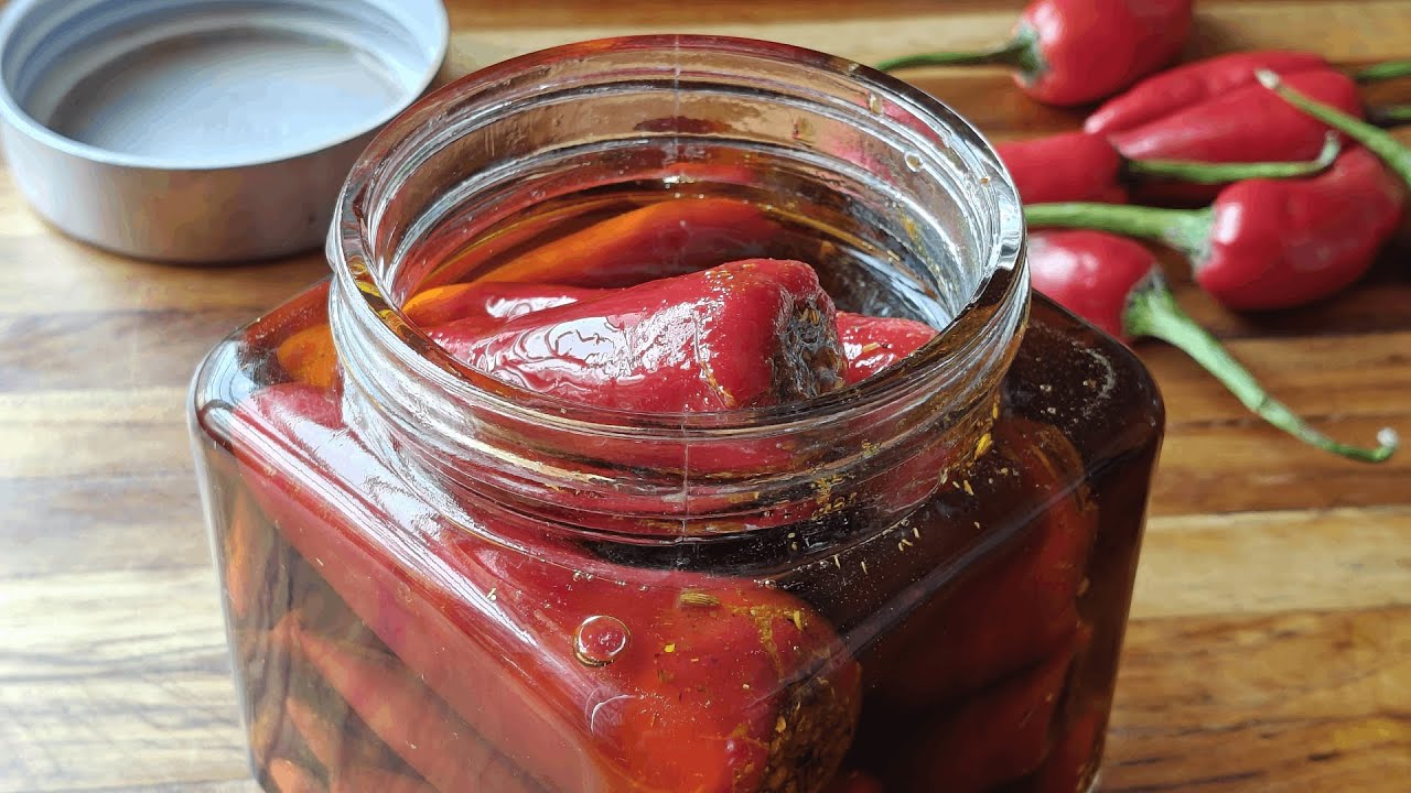 Instant Bharwa Mirchi Pickle | No Preservatives | Traditional Stuffed Red Chilli Pickle Recipe