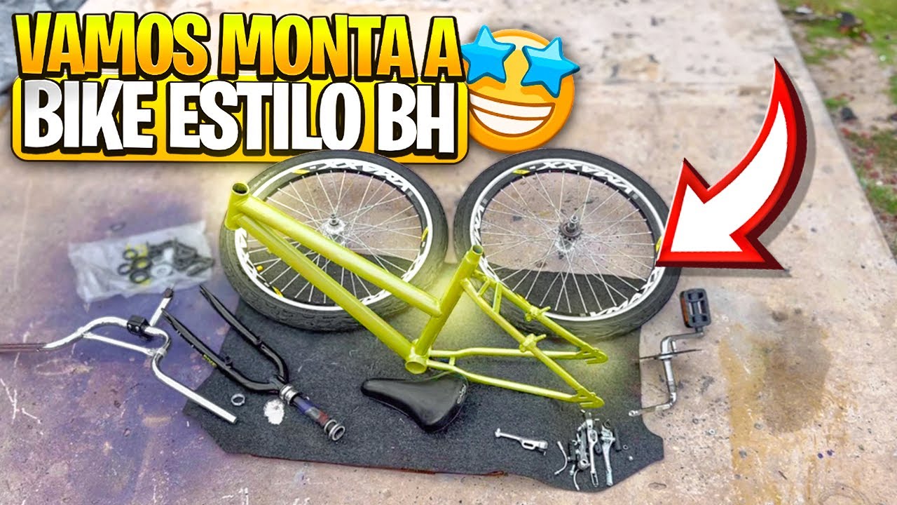 VOU MONTA TODAS AS PECAS NOVA DA BIKE ESTILO BH ARO 24🤩🚀/ PROJETO BIKE POTY BH