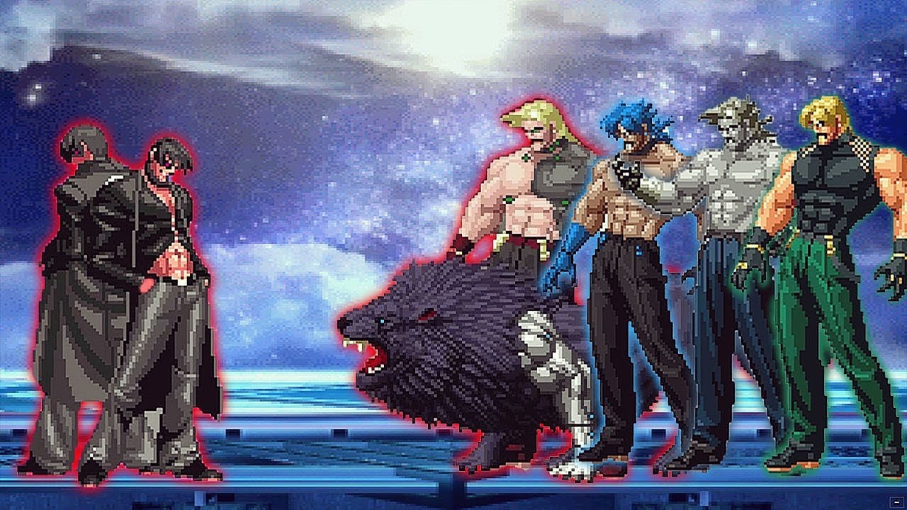 [KOF Mugen] Iori yagami Fen LV 1 Vs Cyborg Rugal Team