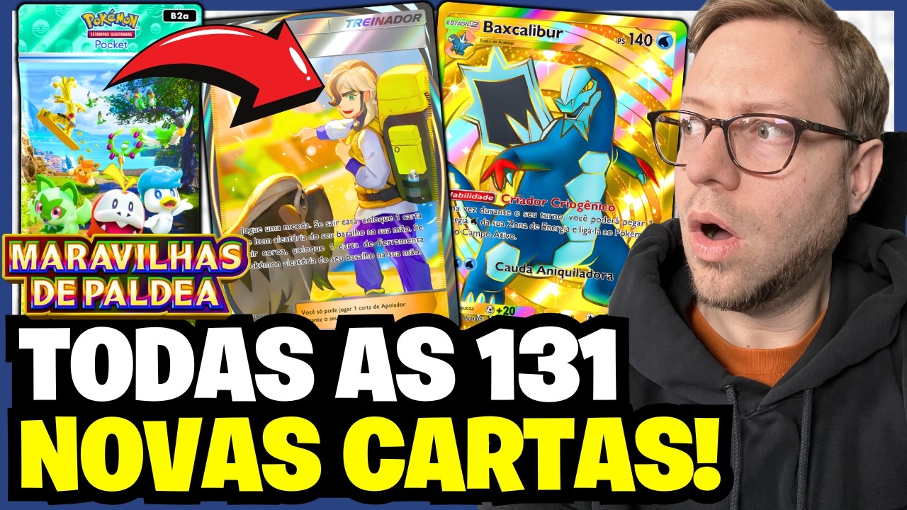 SET RUIM??!! Reagindo à TODAS AS CARTAS de Maravilhas de Paldea em Pokémon TCG Pocket