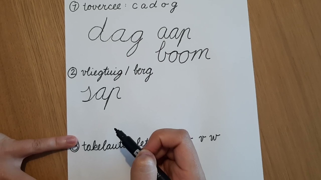 Ergokids: Uitlegvideo verbindingen in verbonden schrift