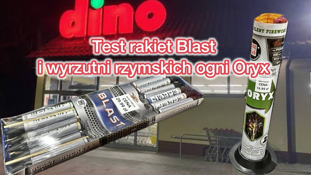 🚀 Rakiety Blast i wyrzutnia rzymskich ogni Oryx Market Dino testy 2025 🎇