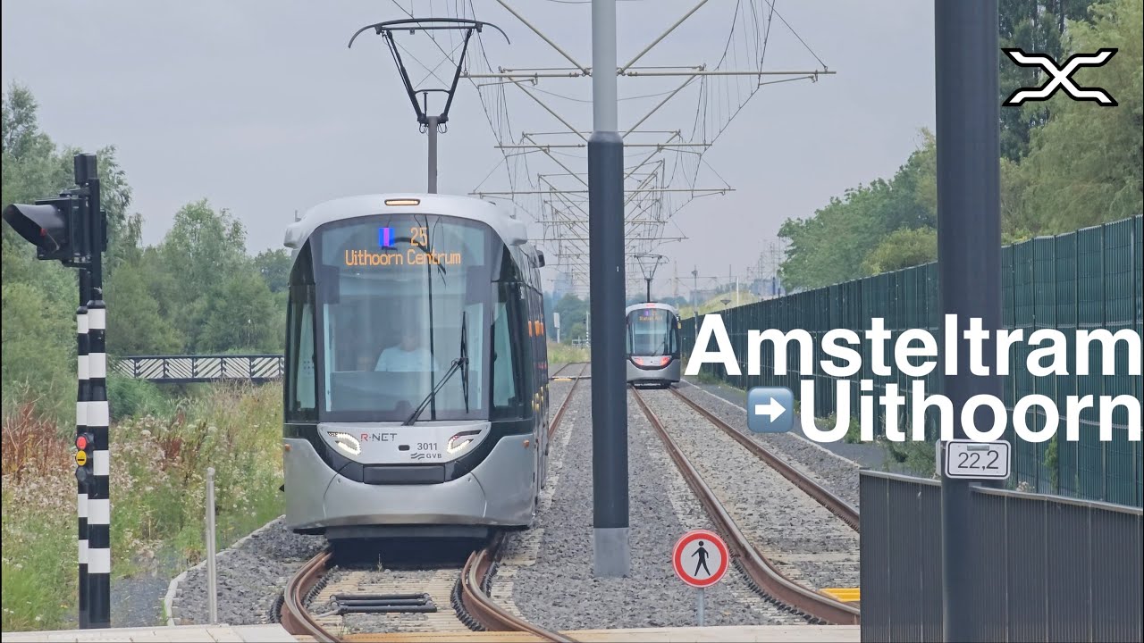 Tram 25 naar Uithoorn Centrum geopend | Amsteltram | Amsterdam new tram line