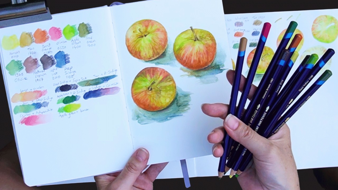 Stop Using Watercolour Pencils Wrong! (Do THIS 🍎)