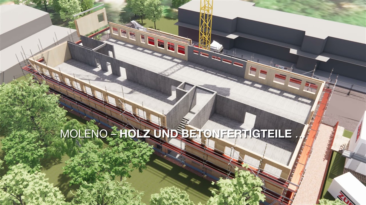 Systembau MOLENO &ndash; modulare Holz-Hybridbauweise