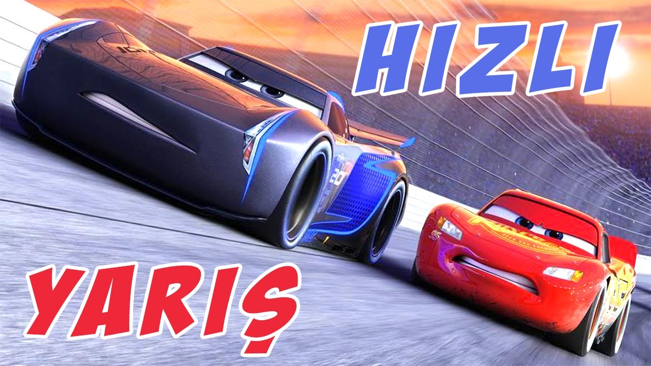 Cars 3: Driven to Win Şimşek ve Cruz Ramirez Jackson Storm Kapışması
