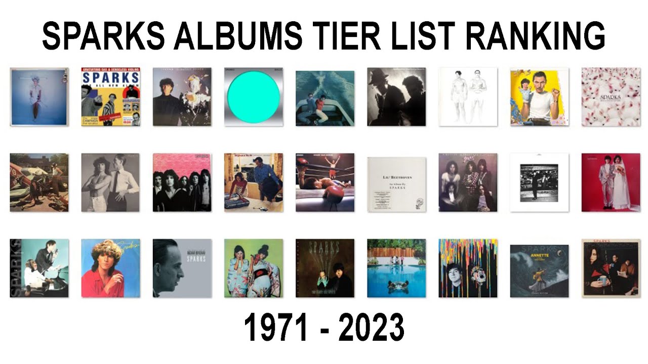 SPARKS ALBUMS TIER LIST RANKING (1971 - 2023)
