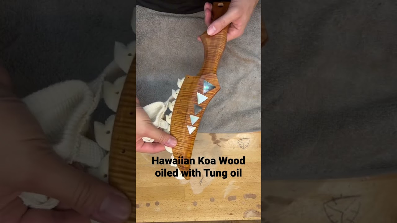 Oiled Koa wood, insanely beautiful!!