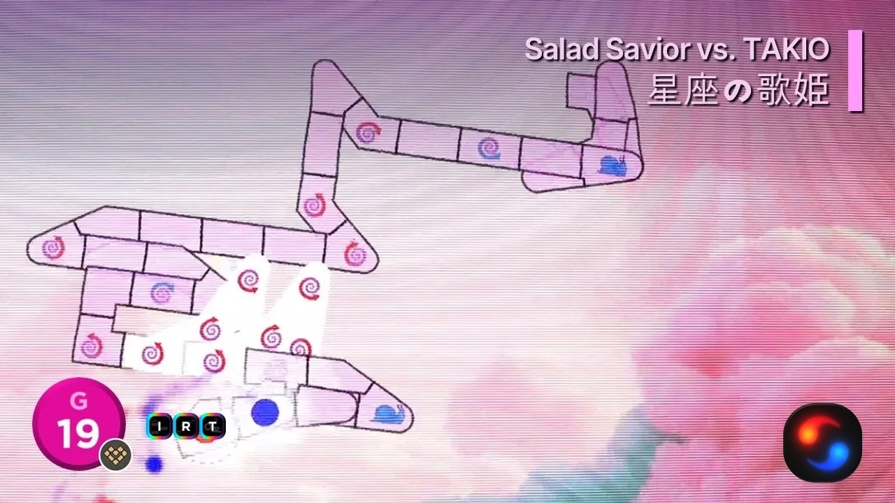 [ADOFAI Custom #65] 별자리의 노래 | Salad Savior vs. TAKIO - 星座の歌姫