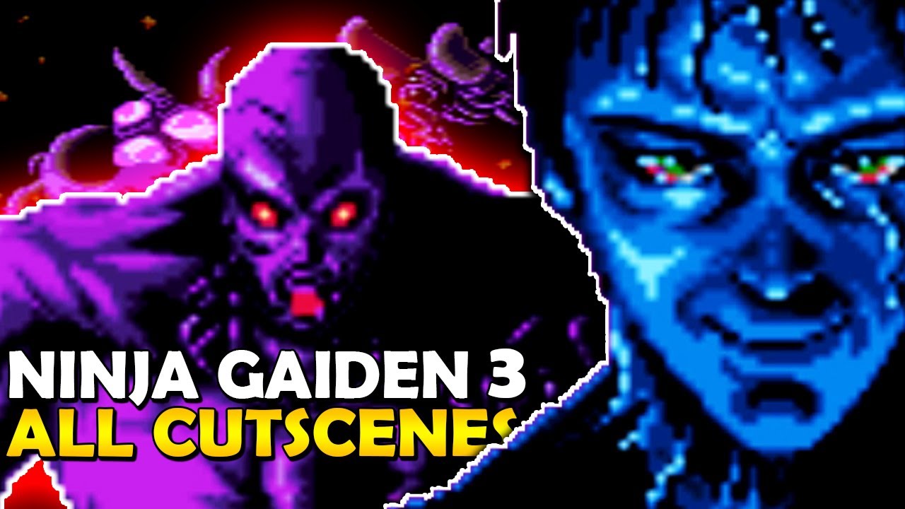 Ninja Gaiden 3 Full Movie SNES All Cutscenes Ending Trilogy Version HD Ancient Ship of Doom