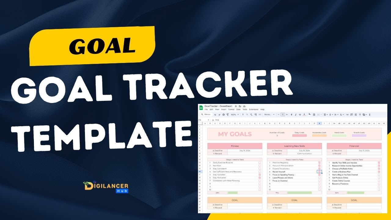 Goal Tracker Template - Achieve Your Goals with Our Goal Tracker