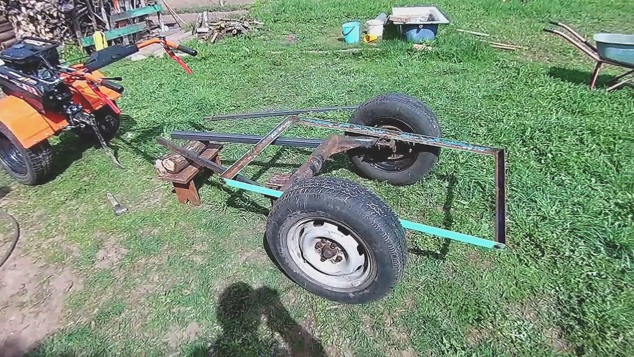 как сделать прицеп к мотоблоку своими руками