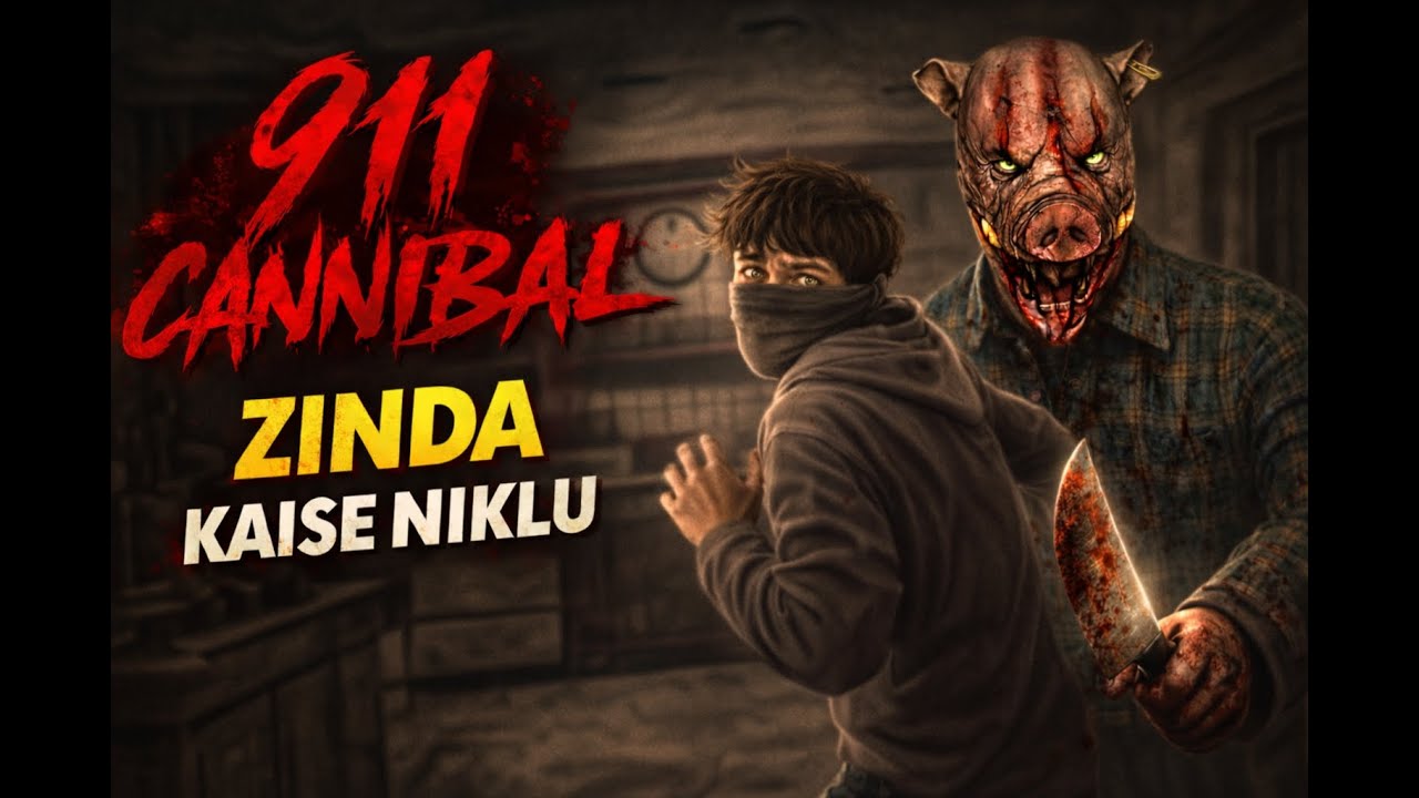 “Is Ghar Se Zinda Nikalna Mushkil Hai 😨 | 911 Cannibal Hindi Horror Gameplay”| challenge 3