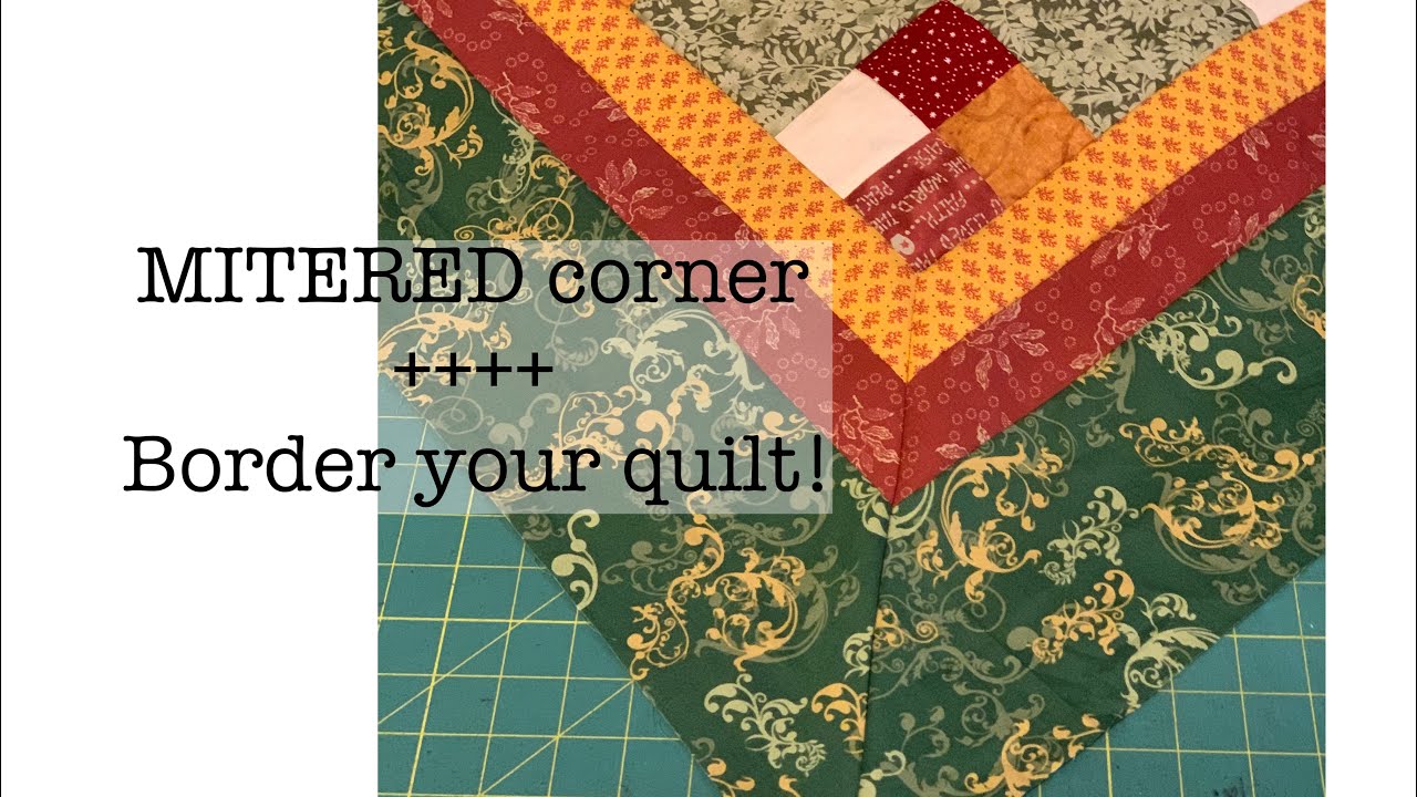 Border your quilt | sew along with me as I MITER the corners | finish your quilt top