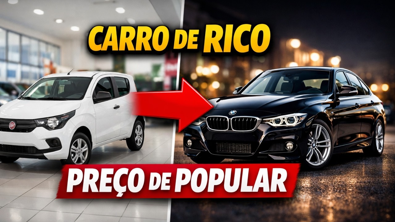 7 CARROS DE RICO QUE ESTÃO MAIS BARATOS QUE POPULAR ZERO KM AGORA