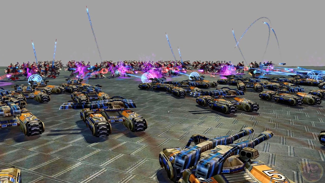 100 Cybran Loyalist VS 100 GDI Mammoth Tanks - RA 3 Arena Ep.37