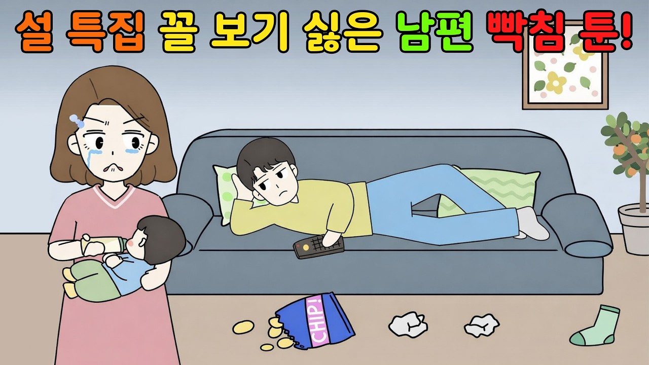 🎊설 특집‼️ 남편 스트레스 타파💢빡침 툰