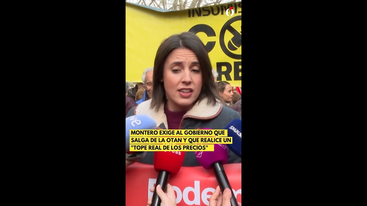 Montero exige al Gobierno que salga de la OTAN y que realice un 
