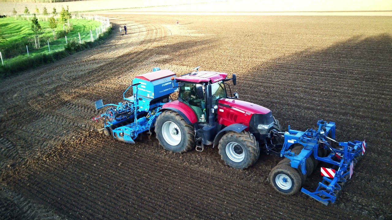 Semis colza 2021 / Case puma 240 CVX / Lemken solitaire 9 / Térrier