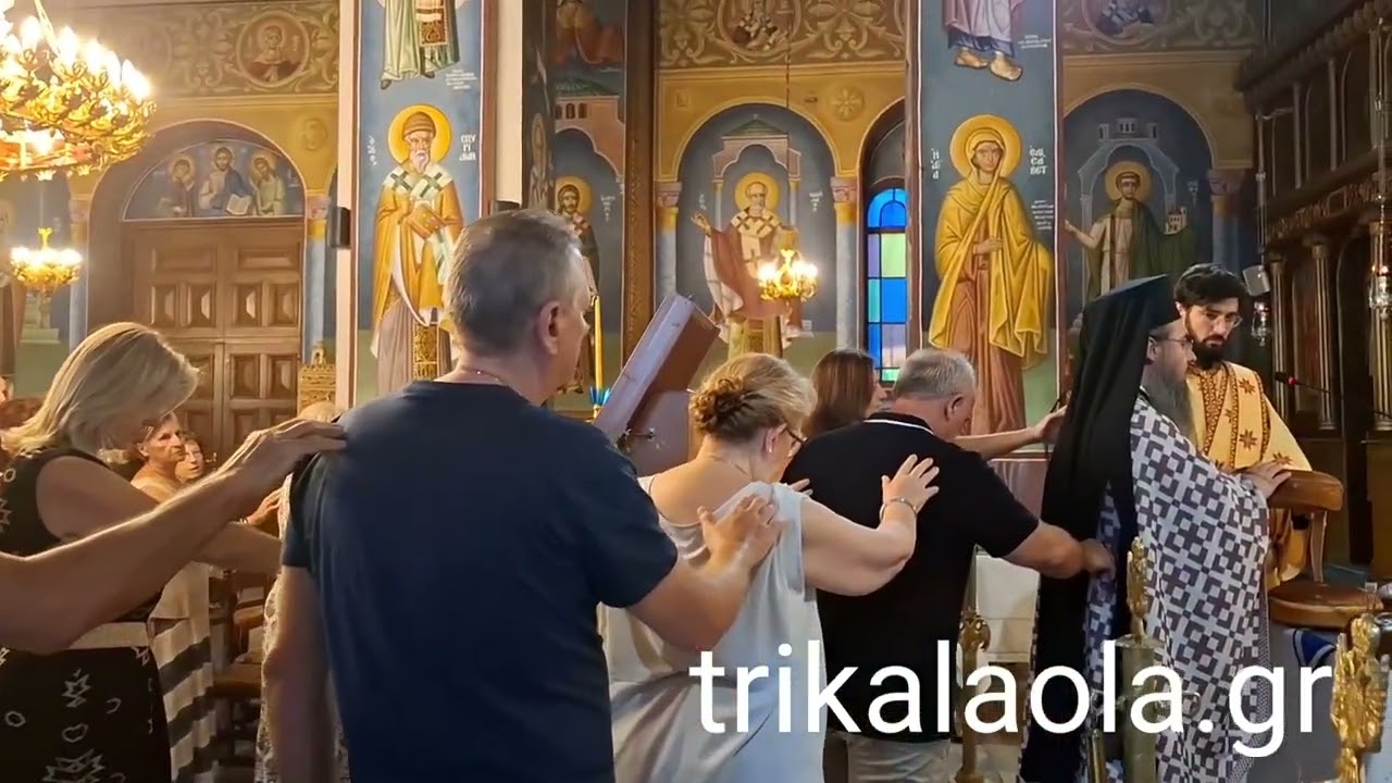 Τρίκαλα 1-8-25 Ιερός Ναός Αγ. Στεφάνου εορτασμός πανηγυρικός εσπερινός αρτοκλασία ανακομιδή λειψάνων
