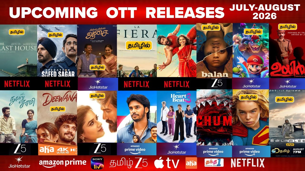 Upcoming New OTT Tamil Movies | Upcoming OTT Release Movies in Tamil & Tamil Dubbed Reviews