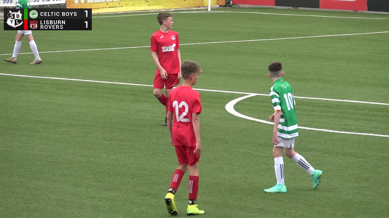 Celtic Boys v Lisburn Rovers - Under 14 Fifth Division Cup Final - June 2021