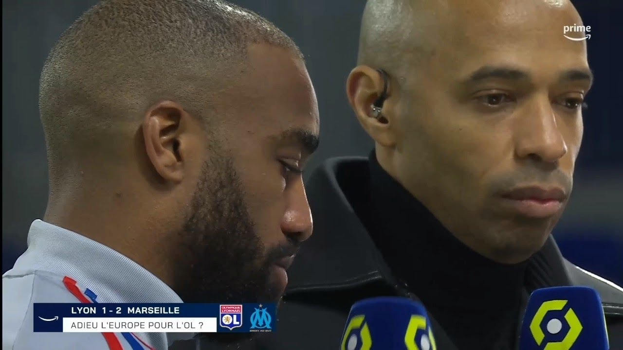 Les Réactions de Alexandre Lacazette et Laurent Blanc après OL 1-2 OM