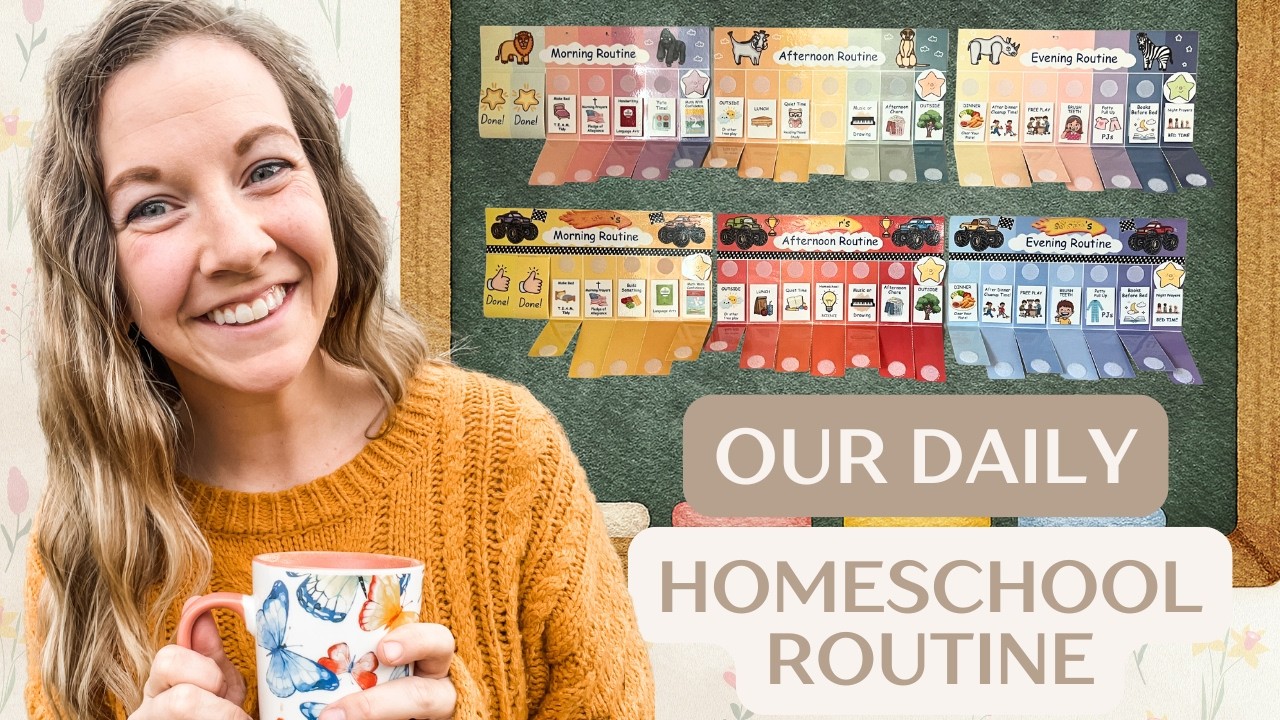 Daily Routine Charts for My Kids as a Homeschool Family