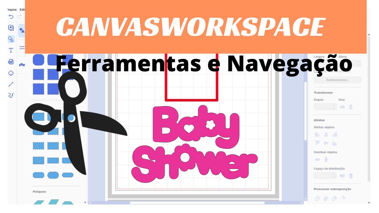 ScanNCut CanvasWorkspace --  Ferramentas de Navegação e Edição