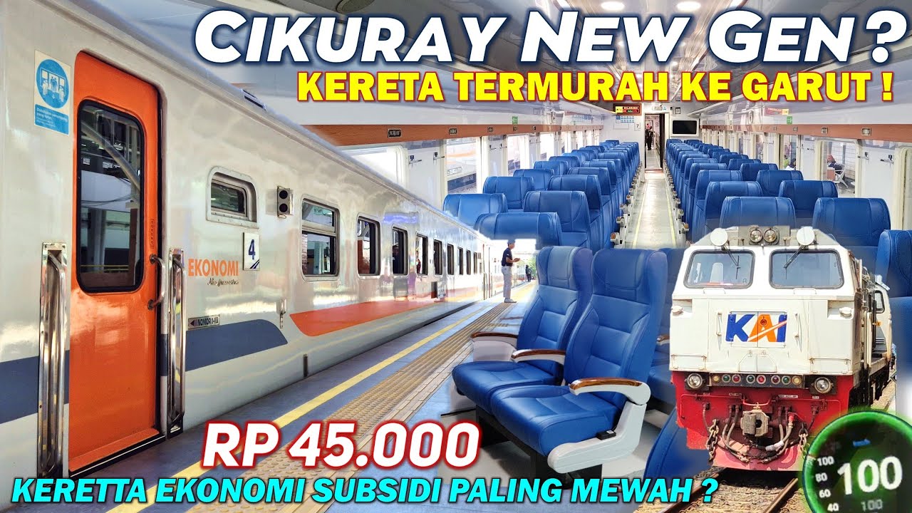 UPGRADE KERETA TERMURAH GARUT JAKARTA ?!! Naik KA Cikuray New Generation, Kereta Subsidi Termewah?
