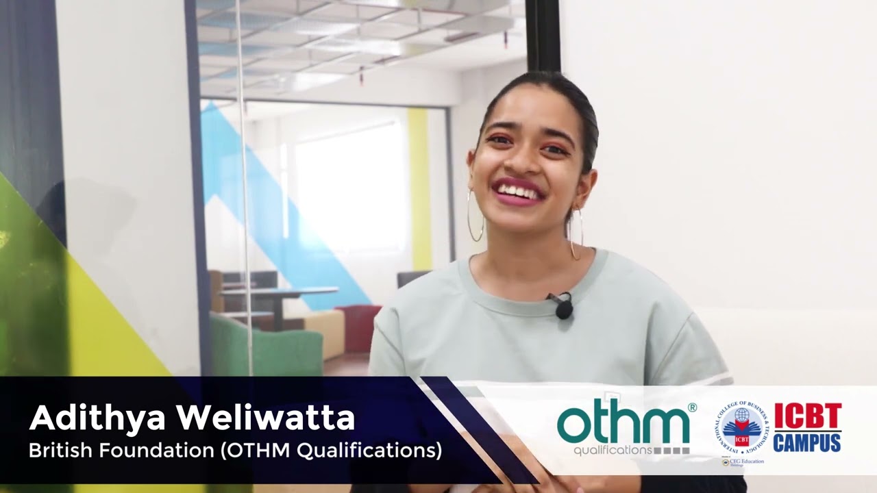 ICBT British Foundation Diploma Student Adithya Weliwatta