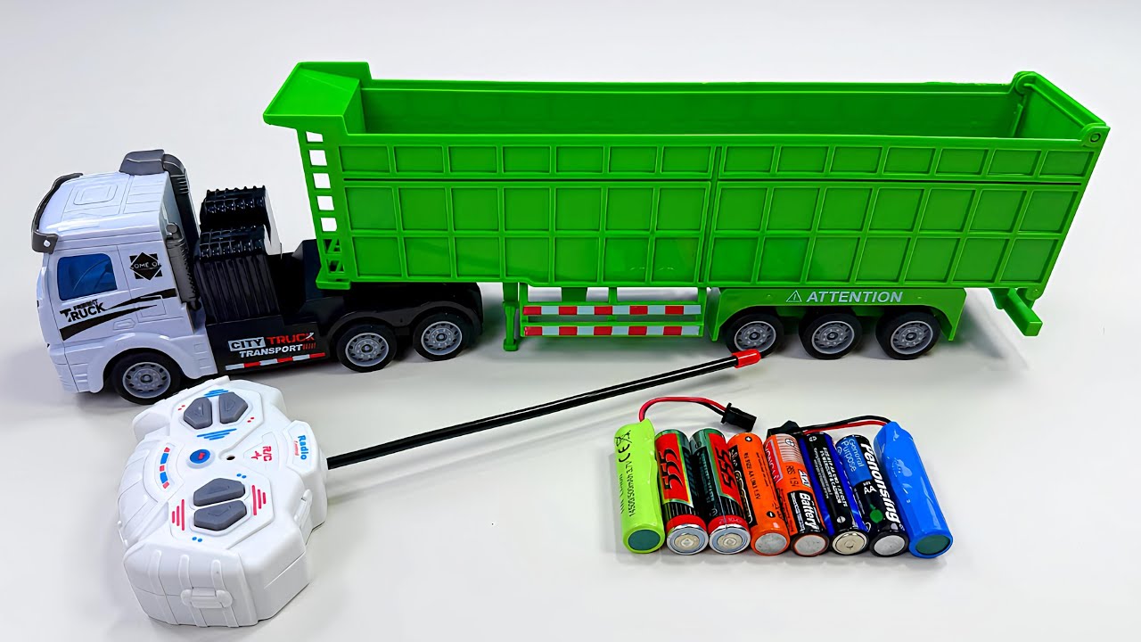 Unboxing city transportation RC trucks,RC city bus, RC Off-road racing,Ev Lion Dance Boy