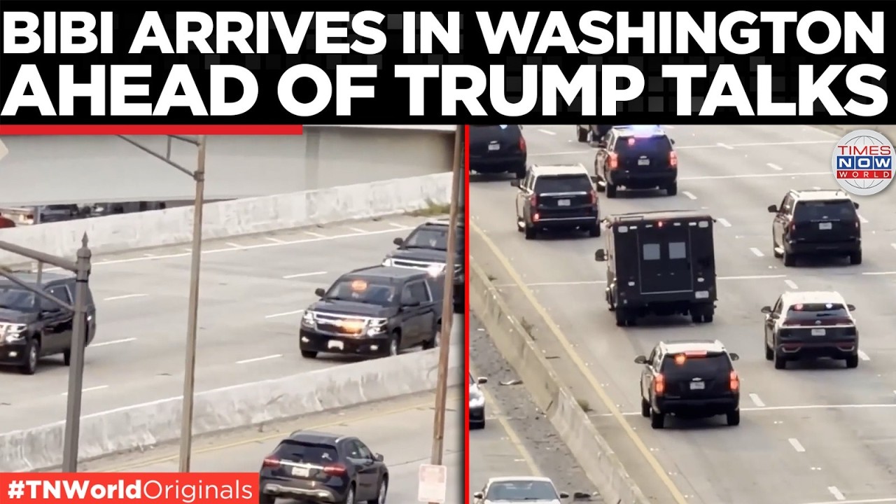 WATCH: Netanyahu's Motorcade Under Heavy Security In Washington DC | Times Now World