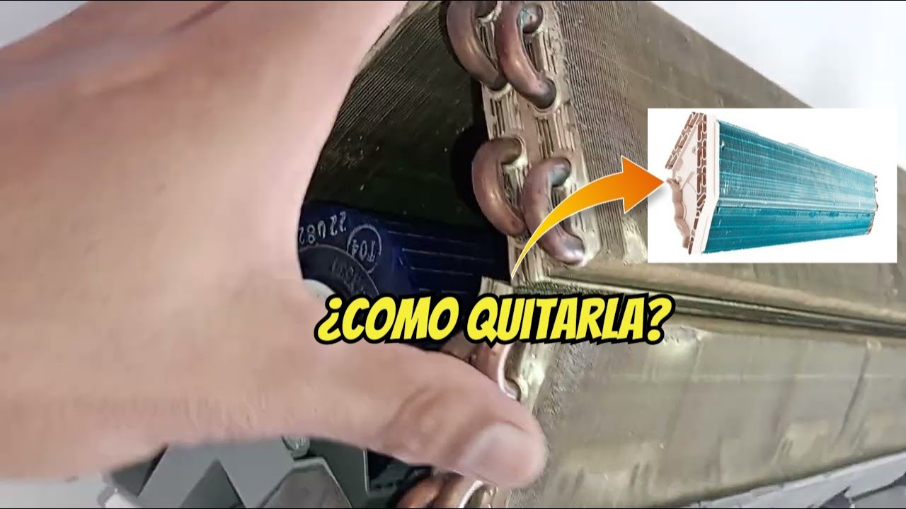 Como quitar la tapa que sujeta al evaporador y al buje de la turbina del aire acondicionado Split?