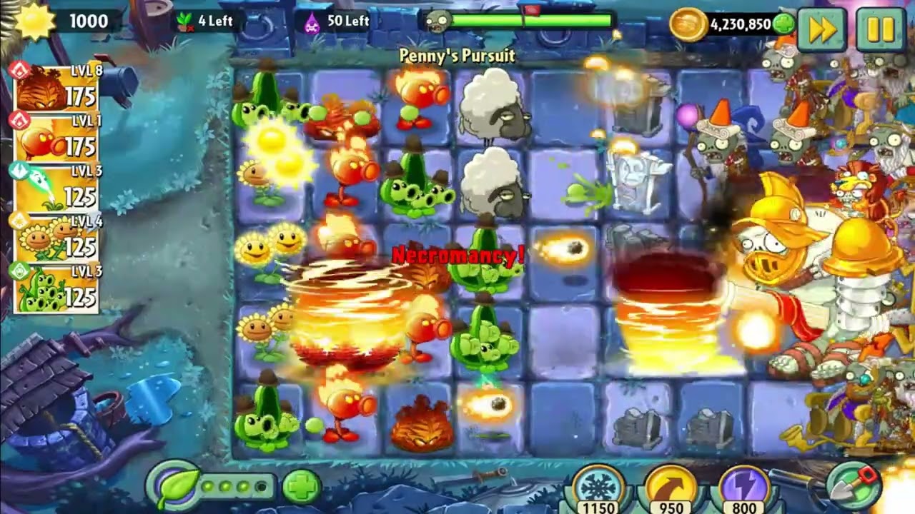 Plants vs. Zombies 2 (Android)| Penny's Pursuit | Inferno's World! | Level 1-5 | Part 86