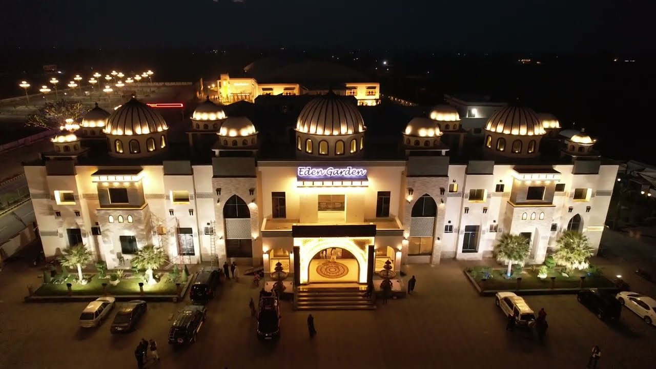 Eden Garden  Marquee Wazirabad || Beautiful Night View Captured through Drown