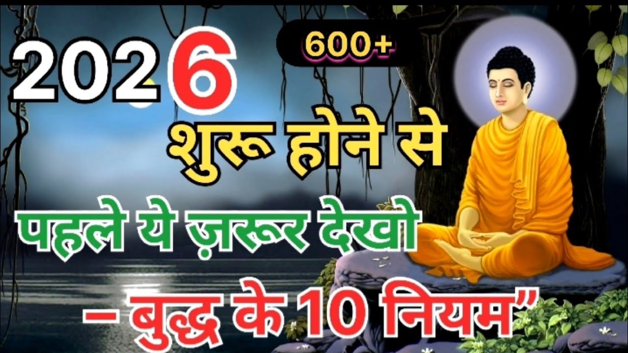 2026 शुरू होने से पहले ये सुन लो | बुद्ध के 10 नियम आपकी जिंदगी बदल देंगे. #buddha #motivation 