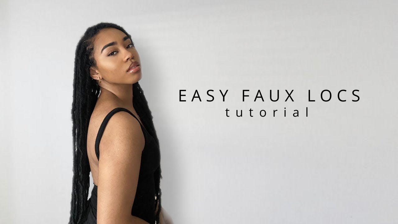 EASY DISTRESSED FAUX LOCS MINI TUTORIAL| FOR NATURAL-LOOKING LOCS