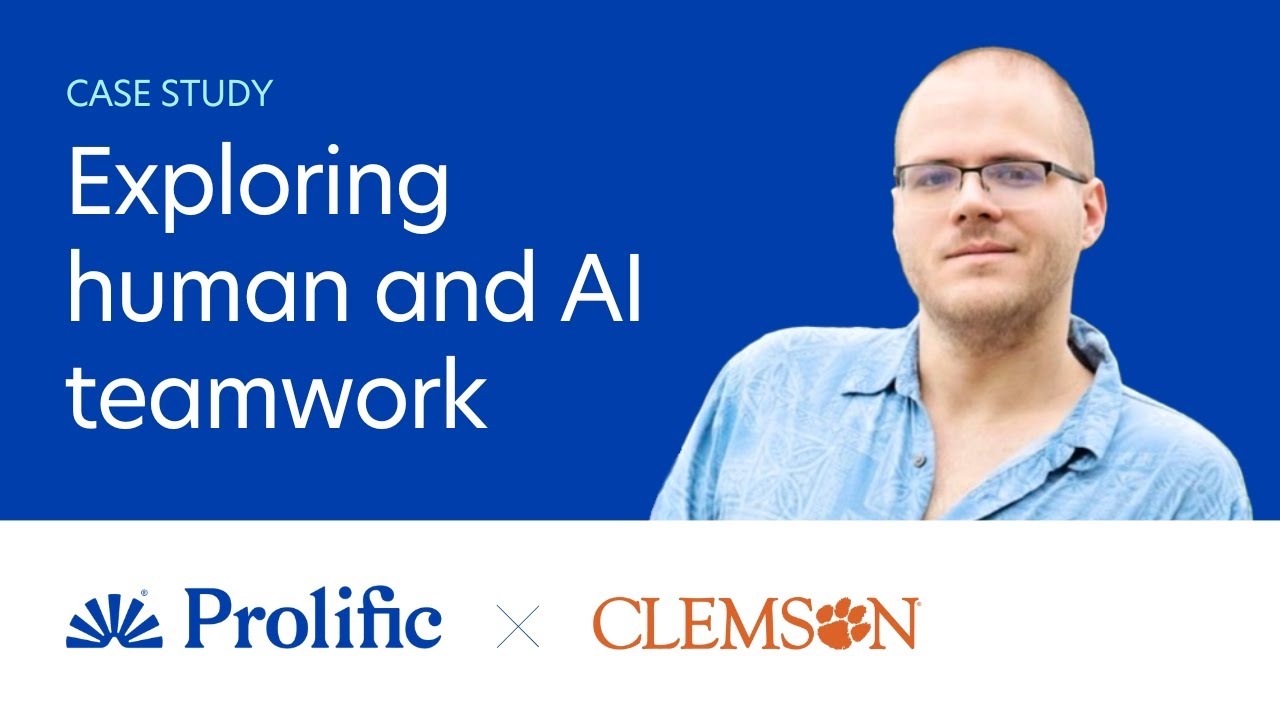 Is AI a Teammate or Tool? Clemson University Explores Human-AI Teamwork | Prolific