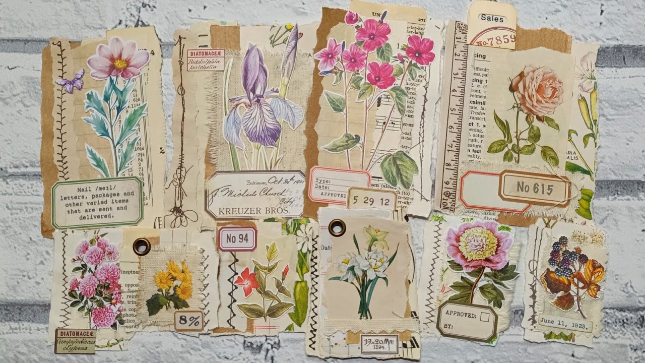 Collaged Clusters Easy Method for Your Junk Journals! Stress Free😁