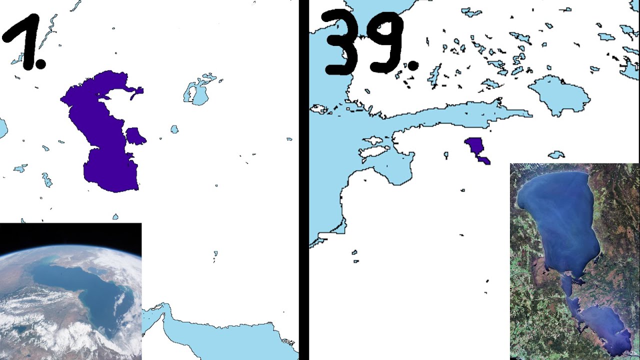 The 40 Largest Lakes in the World