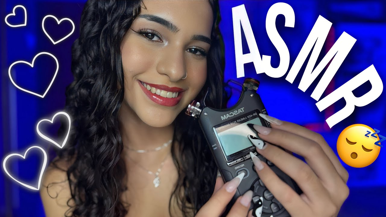 ASMR - SUSSURROS E VOZ CALMA PARA DORMIR PROFUNDAMENTE COM O TASCAM DR-40xᶻ 𝗓 𐰁