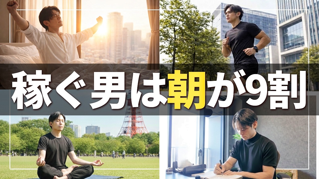 【1年続けて収入上がった】成功者に共通するモーニングルーティン【朝活習慣】
